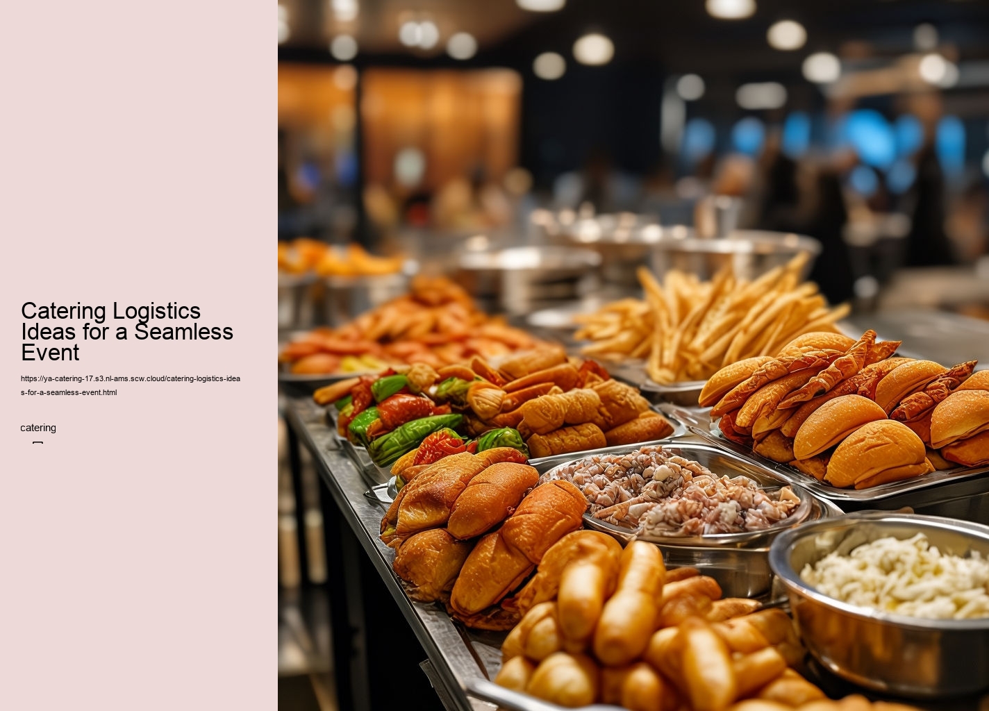 Catering Logistics Ideas for a Seamless Event