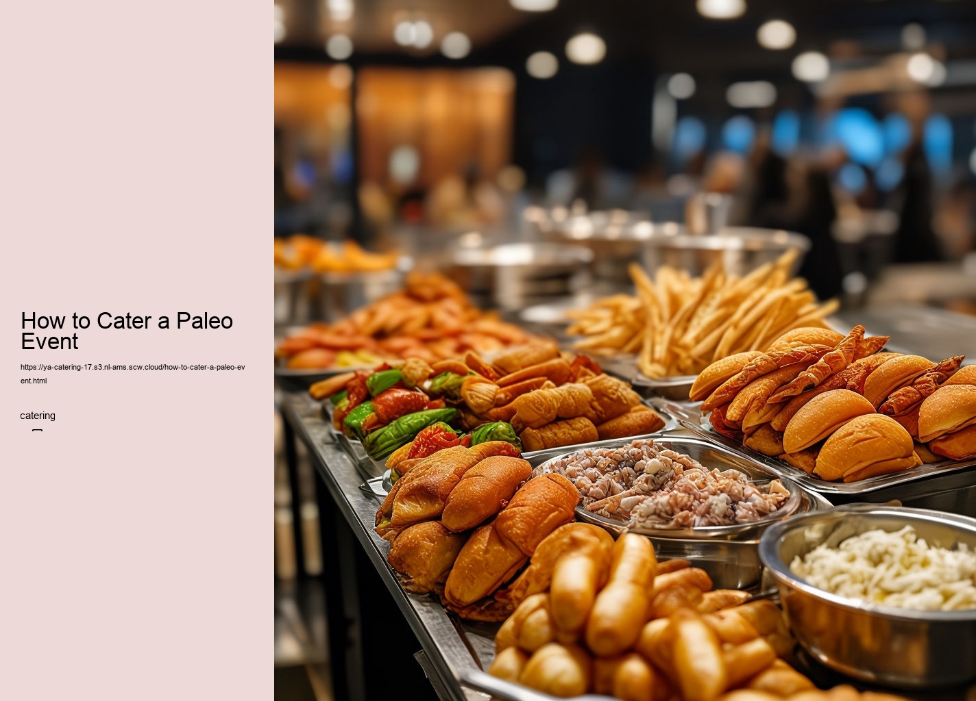 How to Cater a Paleo Event