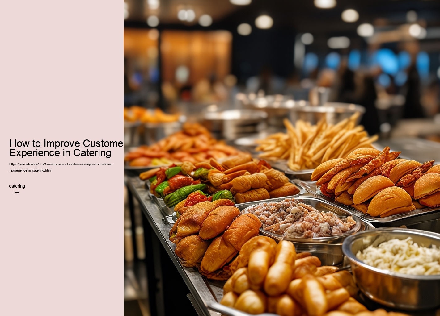 How to Improve Customer Experience in Catering